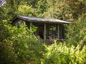Organic Holidays - Hut by the Pond, Abbey Home Farm, Cirencester. GL7 5HF
