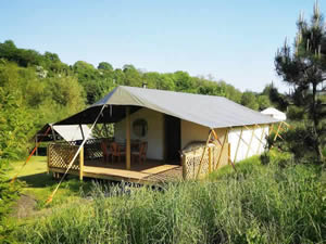 Organic Holidays - Rocombe Valley Retreat Safari Tent, Springfields Farm, Lower Rocombe. TQ12 4QL