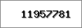 If you can't see this number an error has accured